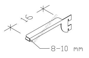 8-10mm Cam Tutucu Raf Kolu