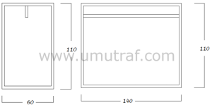 UM 18 Askılık Ve Raf Siyah